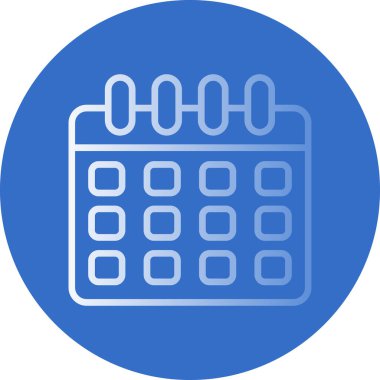 Takvim simgesi vektör illüstrasyonu