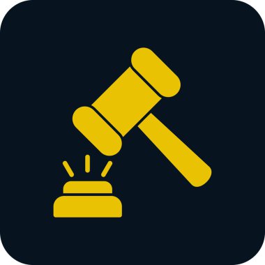 Açık arttırma. Web simgesi vektör illüstrasyonu 