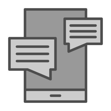 sohbet kabarcık mesaj vektör çizim