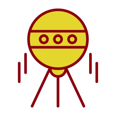 Güneş Sistemi simgesi vektör illüstrasyonu