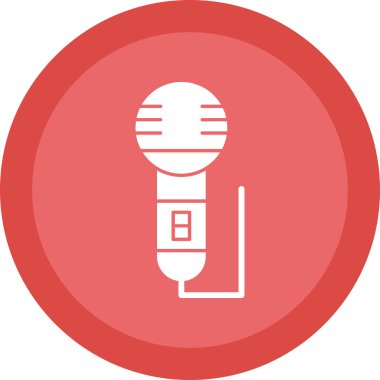 mikrofon simgesi vektör illüstrasyonu