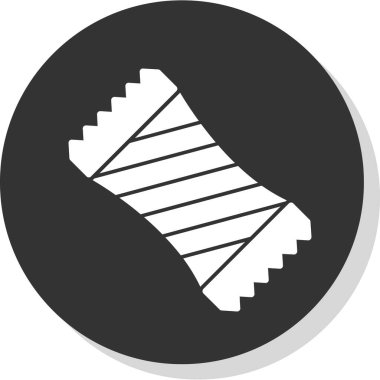 Şeker ikonunun vektör illüstrasyonu  