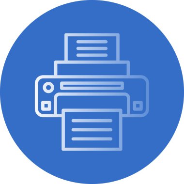  yazıcı web simgesi basit illüstrasyon