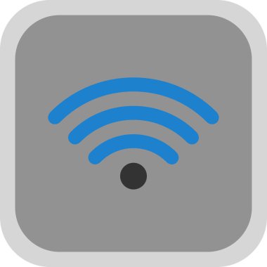 wifi simgesi, vektör illüstrasyonu basit tasarım