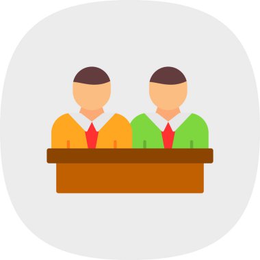 iş düz vektör simgesi