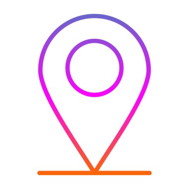 konum pin simgesi vektör illüstrasyonu 