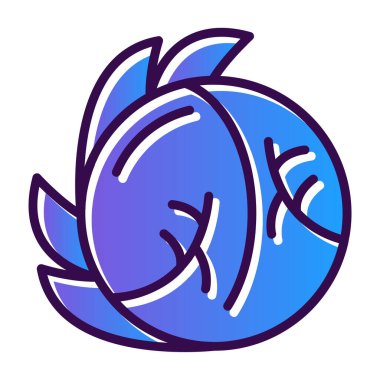 Beyaz Lahana Ağı simgesi beyazı izole etti 