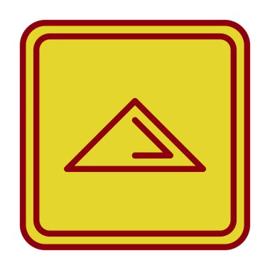 Yol işaretinin vektör illüstrasyonu