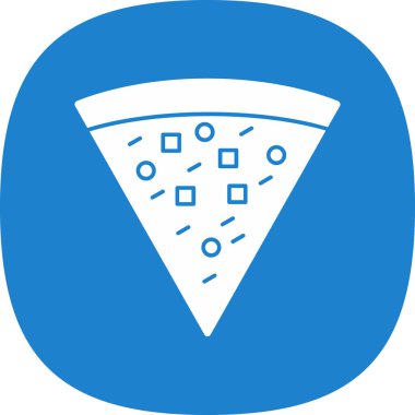 Pizza yaratıcı ikon vektör illüstrasyonu                