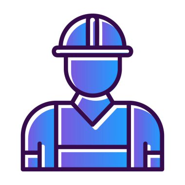 Miğfer vektör illüstrasyonlu mimar. 