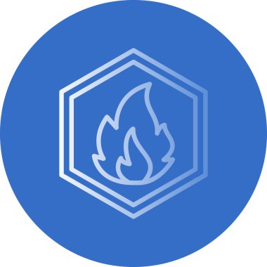 Düz Yanıcı ikon. özet çizim vektörü 