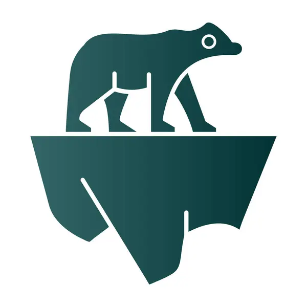 Kutup ayısı beyaz zemin üzerine