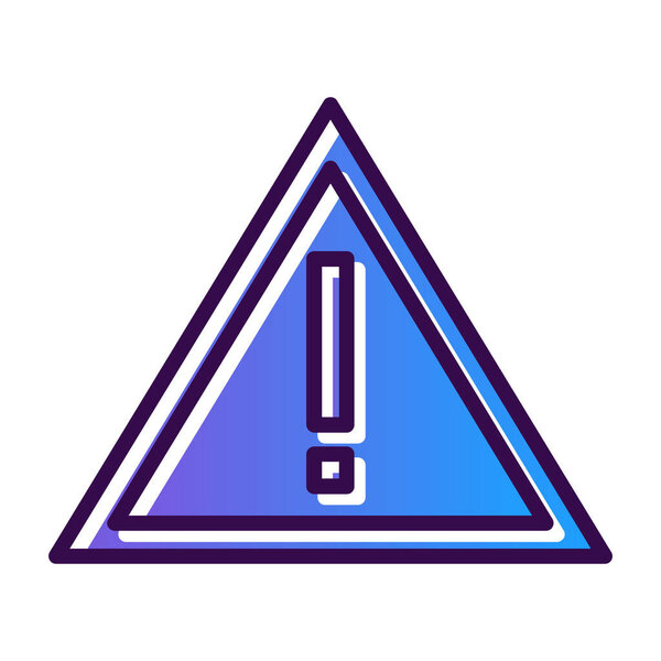 warning attention warning icon in outline style