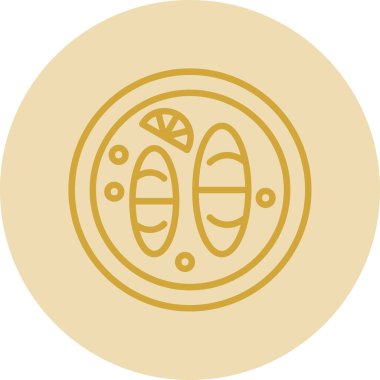 Bir besin simgesinin vektör illüstrasyonu