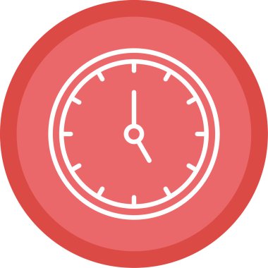 Saat. Web simgesi basit illüstrasyon                  