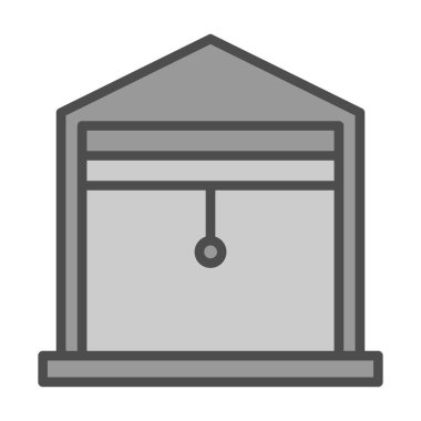 garaj simgesi vektör illüstrasyonu