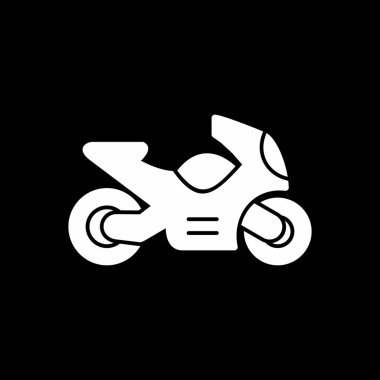 motosiklet web simgesi basit tasarım