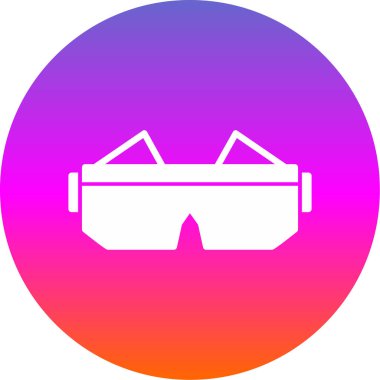 Gözlük. Web simgesi basit illüstrasyon 