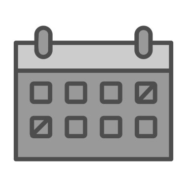 Takvim simgesi vektör illüstrasyonu