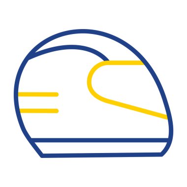 Kask simge yarış, illüstrasyon vektör 