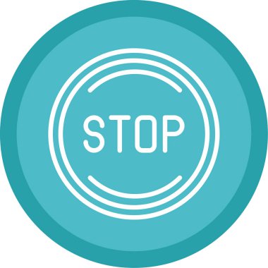 Kes şunu. Web simgesi basit illüstrasyon 