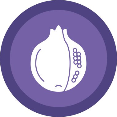 Nar meyve simgesinin vektör illüstrasyonu