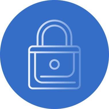 asma kilit simgesi, vektör çizimi  