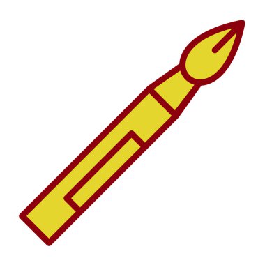 fırça ağ ikonu vektör illüstrasyonu