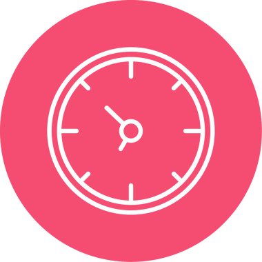 Saat. Web simgesi basit illüstrasyon                  