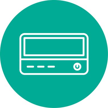 Benzersiz Radyo Vektörü Kabartma Simgesi