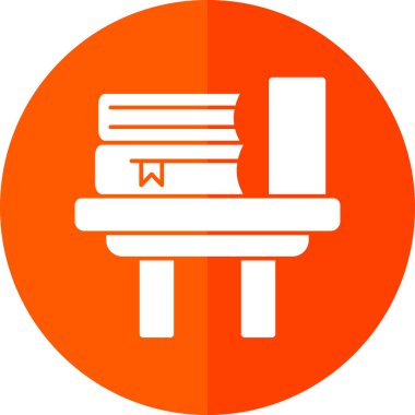 Kitap simgesi, vektör illüstrasyonu basit tasarım