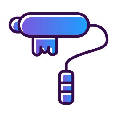 boya silindiri simgesi, vektör illüstrasyonu   