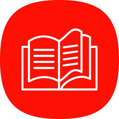 Kitap simgesinin vektör illüstrasyonu 