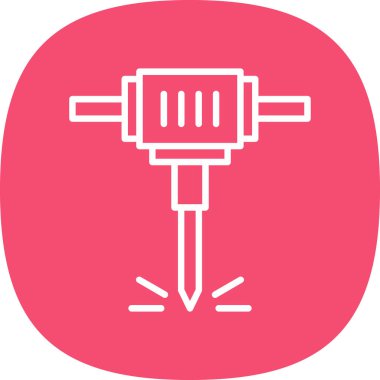 Modern matkap simgesinin vektör illüstrasyonu