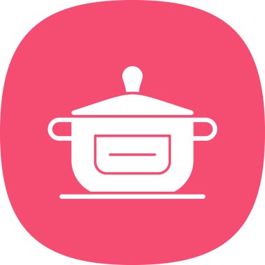 yemek kabı simgesi, vektör illüstrasyonu