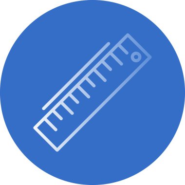 ruler icon, vector illustration simple design