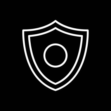 kalkan simgesi web basit illüstrasyon