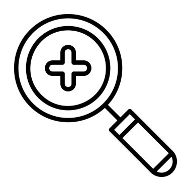 Büyüteç simgesi. Beyaz arkaplanda izole edilmiş web tasarımı için büyüteç simgesi