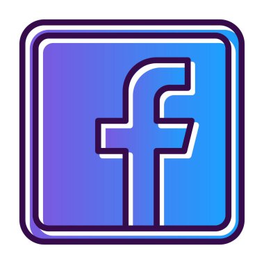 Facebook logosu, sosyal medya tasarım web simgesi