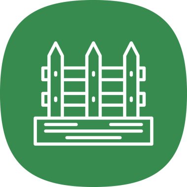 Çit. Web basit illüstrasyonu