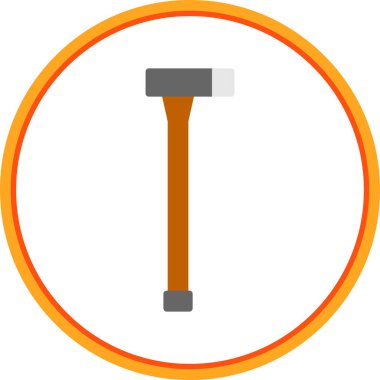 Çekiç. Web simgesi basit illüstrasyon