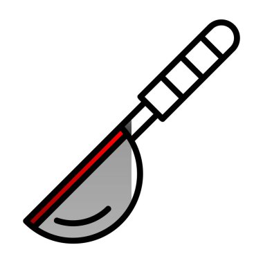 Ladle Web simgesi, vektör illüstrasyonu