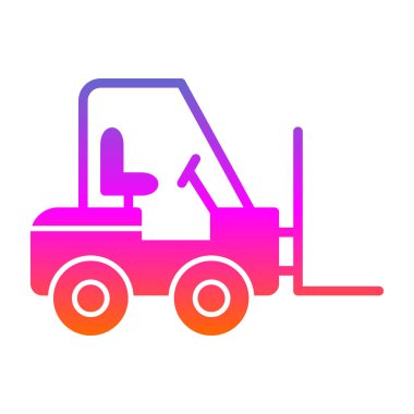 vector illustration of Forklift icon 