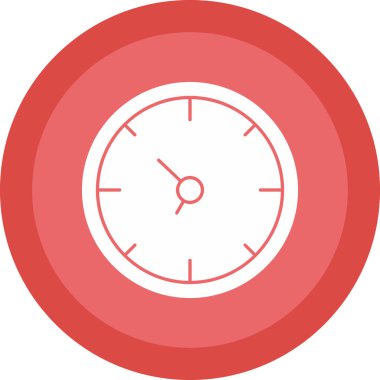 Saat. Web simgesi basit illüstrasyon                  