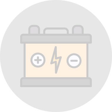 Pil. Web simgesi basit tasarım                       