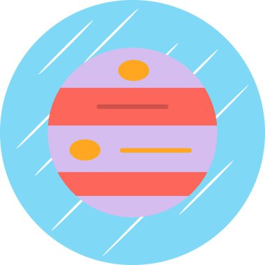 Gezegen. Web simgesi basit illüstrasyon