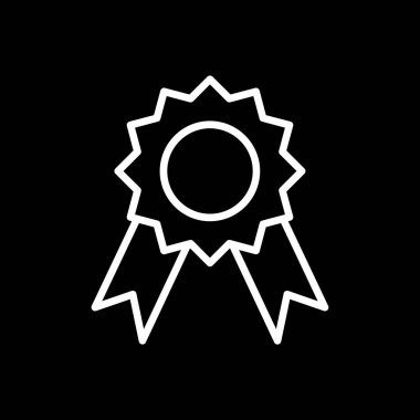 Madalya Web simgesi basit illüstrasyon 