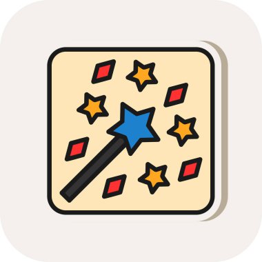 Çizgi film karalama simgesinin vektör çizimi