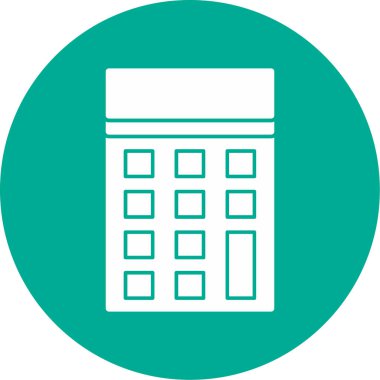 Basit Hesaplayıcı Simgesi, vektör illüstrasyonu