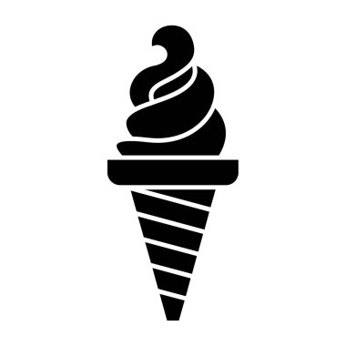 dondurma ikonu vektör illüstrasyonu